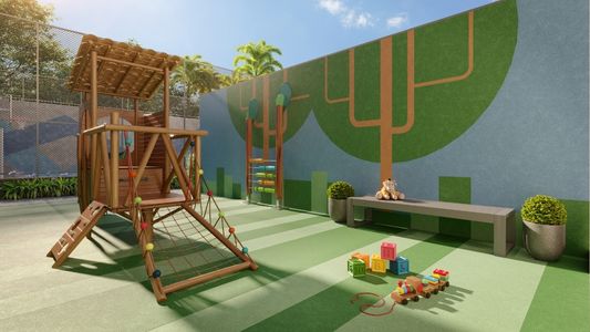 Perspectiva artística do playground | HOME
