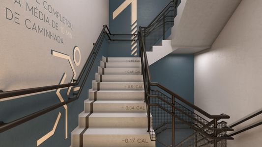 Perspectiva artística da escadaria | HOME